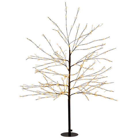 Baum Micro-LED schwarz 120cm 600LED Flash klassischwarm