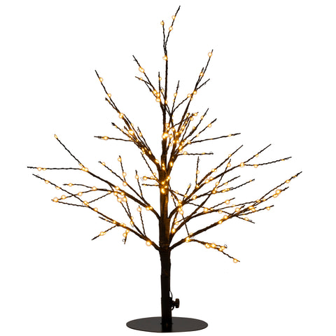 Baum Micro-LED schwarz 60cm 240 LED Flash klassischwarm