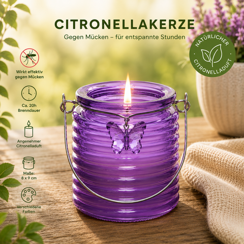 Kerze „Citronella“ / Anti-Mücken