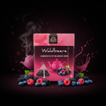 Pinkes bardollini schwarztee waldbeere 225g mit dreieckigem teebeutel und frischen beerenduft