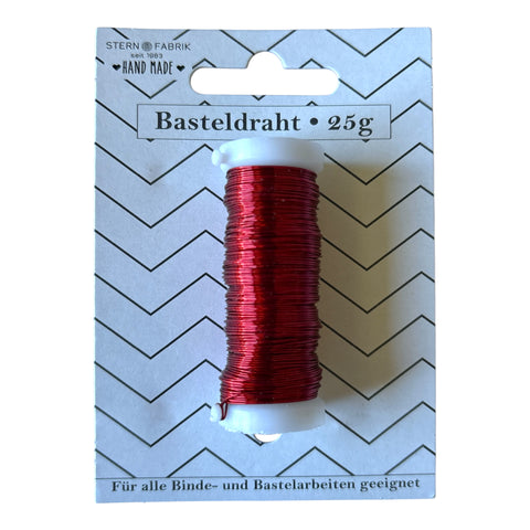 Basteldraht Rot