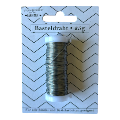 Basteldraht Silber