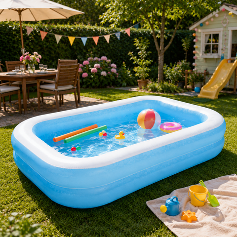 Bestway® Family Pool 262 x 175 x 51 cm eckig