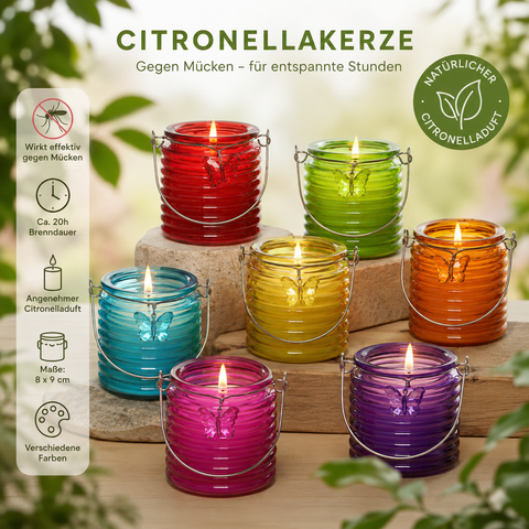 Kerze „Citronella“ / Anti-Mücken