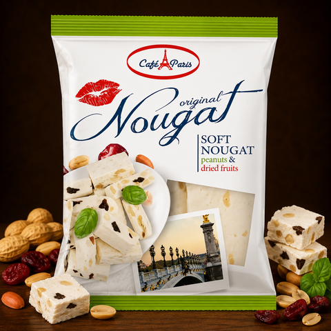 Café Paris Soft Nougat Peanuts & Fruits 168g