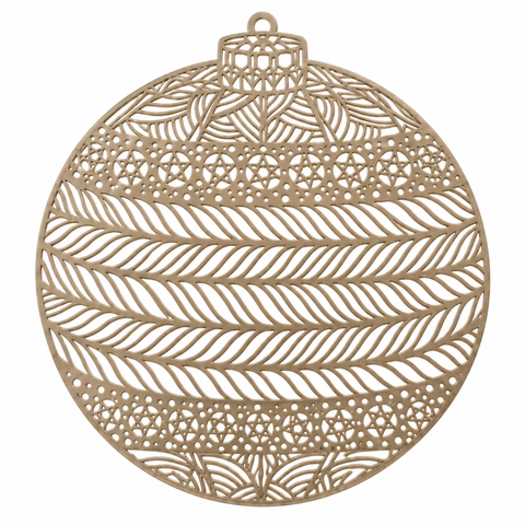 Platzdeckchen Ø38cm Gold/Silber
