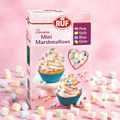 Ruf mini marshmallows 45g mit rosa gelben blauen und grünen mini marshmallows in einer schachtel