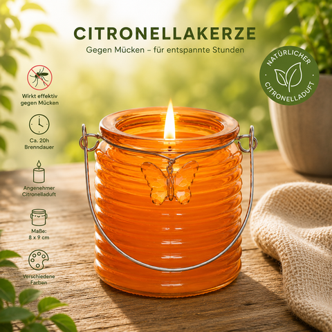 Kerze „Citronella“ / Anti-Mücken