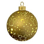 Lighted bauble Mickey stars small