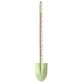 Pastellgrüne gartenschaufel eisen pu der bär 79 cm mit langem griff und hundemuster aus schwarz und grau