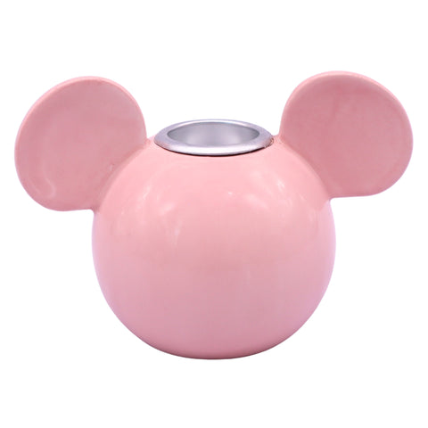 Kerzenständer Keramik Liebe Mickey Ohren rosa 9.1 cm