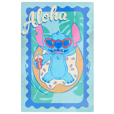 Gartendekorationsplatte Metall Stitch A2