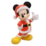 3D seasonal statue Mickey santa suit medium