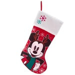 19"MICKEY STOCKING W/EMBROIDERED CUFF