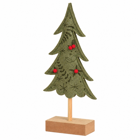 Tannenbaum auf Holzfuß 4x11x25cm