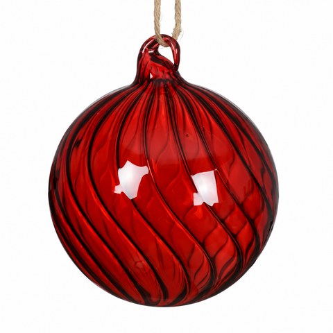 Kugel Glas rot 8cm