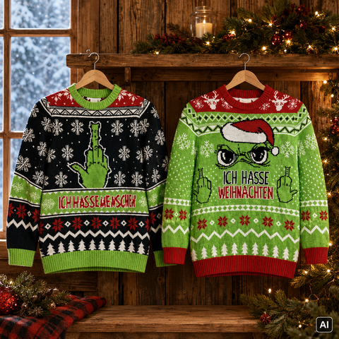 Strickpullover für Herren "Festtagsmuffel"