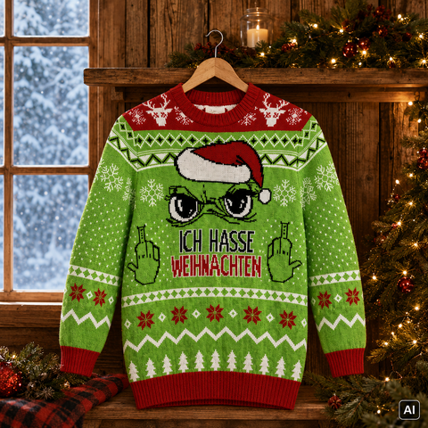 Strickpullover für Herren "Festtagsmuffel"