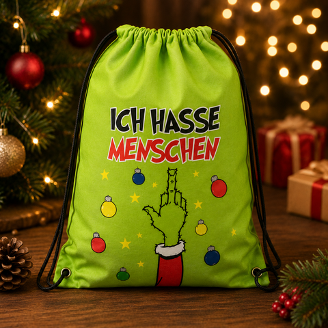 Matchbag/Matchbeutel "Festtagsmuffel", 42x35cm