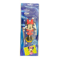 Einlegesohle minnie maus gr 22-40 mit rotem gepunktetem kleid und schleife in blauer disney-verpackung