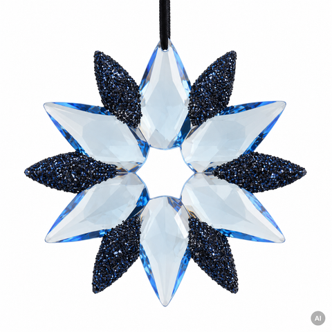 Blume bruchfest dunkelblau 11.8x1x11.4cm