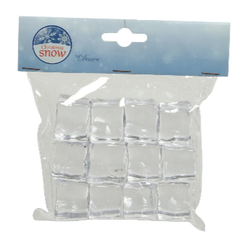Eiswürfel Acryl transparent