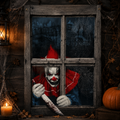 Fenster Dekoration Clown 80x120 cm – Lifestyle Home & Garden