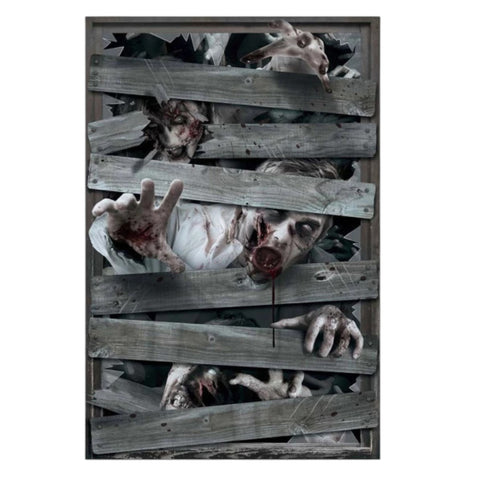Fensterdekoration "Zombies" 122x76 cm