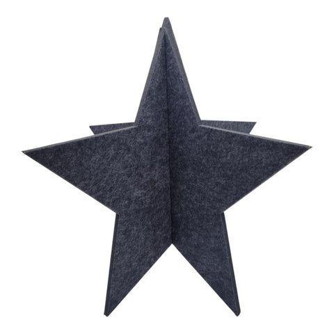 Filz - Stern - 62x62x60cm grau