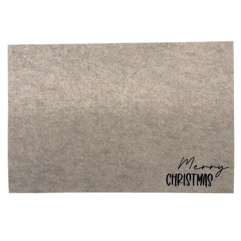 Platzset aus Filz 45x30 cm Grau/Beige