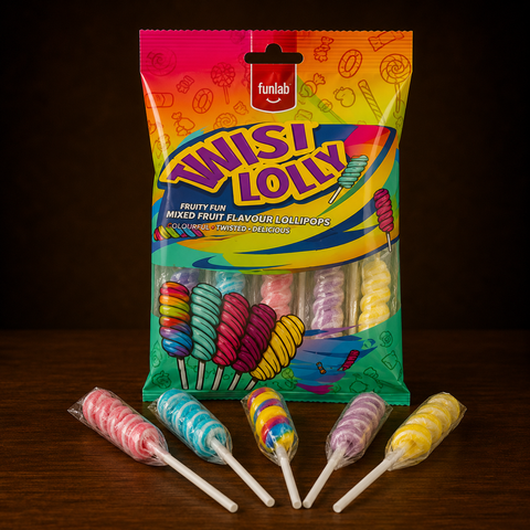 Funlab Twist Lolly's 100g / 10 Stück