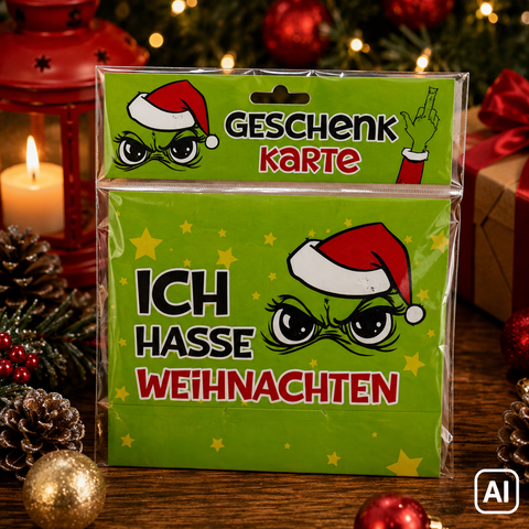 Geldgeschenk/Geschenkkarte "Festtagsmuffel"