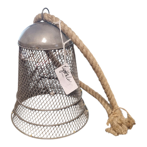 Gitterglocke Silber 20x16cm