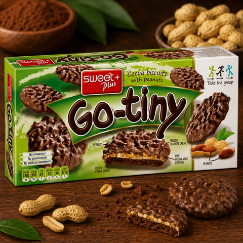 Go-tiny Kakaokekse mit Erdnusscreme 130g