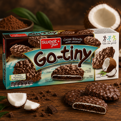Go-tiny Kokos Kakaokekse mit Milchcreme 130g