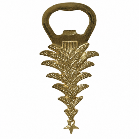 Flaschenöffner gold 7x0.2x13.5cm