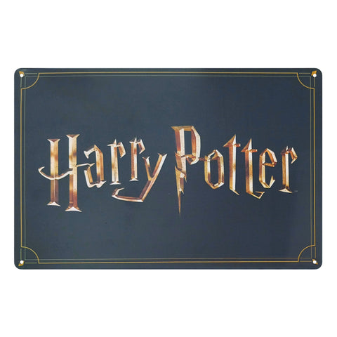 Gartendekorationsplatte Metall Harry Potter Logo A4
