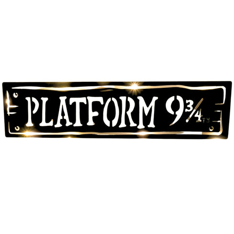 Türschild Metall Led-Beleuchtet Bahnsteig Neun Und Dreiviertel 7.5 cm