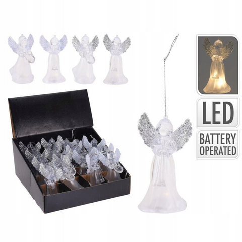 Hängedeko Engel LED 11cm 4sort