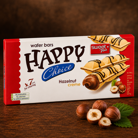 Happy Choice Waffel mit Haselnusscreme 120g