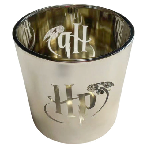Harry Potter Teelichtglas gold groß 20 cm