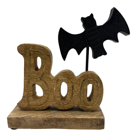 Fledermaus Aufsteller aus Holz 14.5x5.5x18 cm