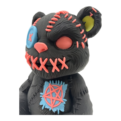 Horror Tier sitzend "Glow in the Dark" groß