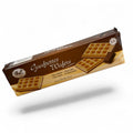 B&c gourmet wafers schokoladenwaffel snack mit 15 stück in braun goldener verpackung waffeln gefüllt 110 g