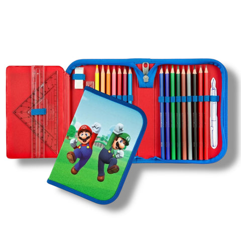 Super Mario Etui gefüllt Haushalt Textiltrade