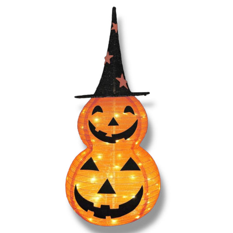 LED-Kürbisse mit Hut 50 LED / 90 cm Halloween Koopman