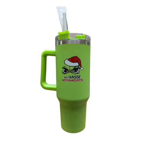 Thermobecher "Festtags-Muffel", inkl. Strohhalm 1.2 l Muffel Top Ten Ich hasse Weihnachten