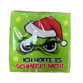 Grüne papierservietten mit cartoon grinch in weihnachtsmütze und gelben sternen 20er packung ich hoffe es schmeckt nicht