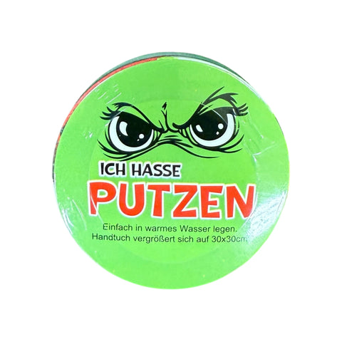 Magisches Handtuch Festtags-Muffel 30x30cm Muffel Top Ten Ich hasse putzen