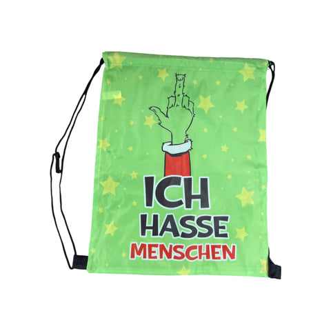 Matchbag/Matchbeutel "Festtagsmuffel", 42x35cm Muffel Top Ten Ich hasse Menschen